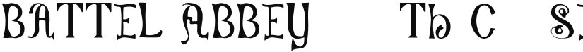 Battel Abbey, 8th c. font download