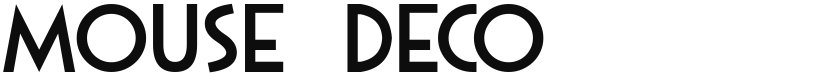 Mouse Deco font download