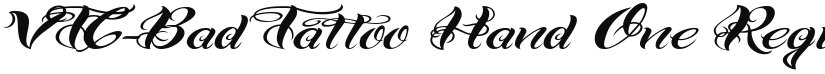 VTC-Bad Tattoo Hand One font download