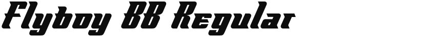 Flyboy BB font download