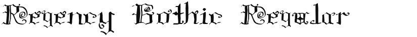 Regency Gothic font download