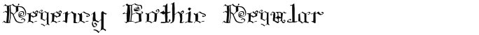 Regency Gothic Regular