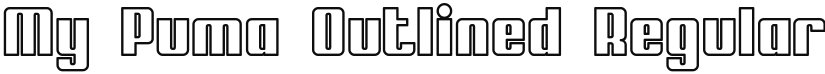 My Puma Outlined font download