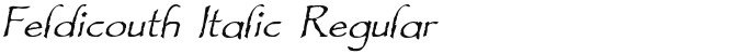 Feldicouth Italic Regular