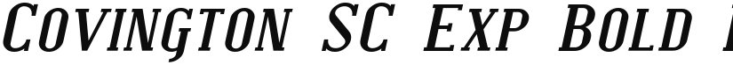 Covington SC Exp font download