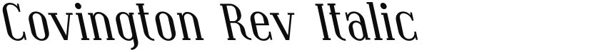 Covington Rev font download