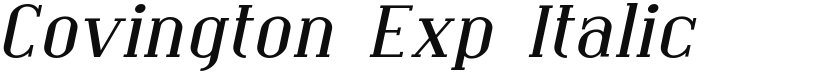 Covington Exp font download