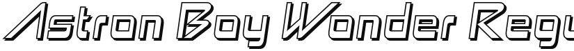 Astron Boy Wonder font download