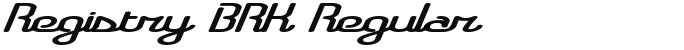 Registry BRK Regular