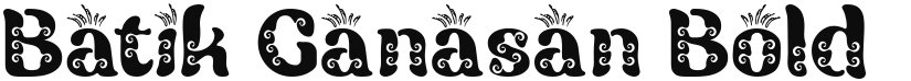 Batik Ganasan font download