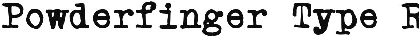 Powderfinger Type font download