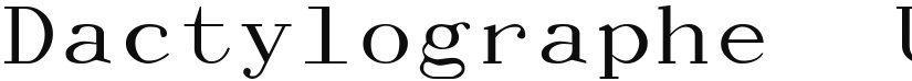 Dactylographe (Unregistered) font download