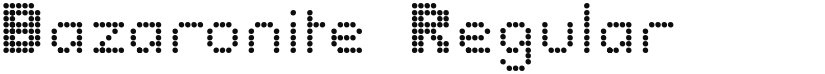 Bazaronite font download