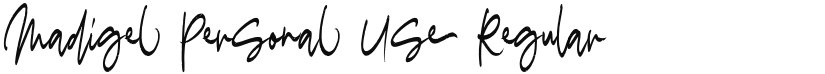 Madigel Personal Use font download