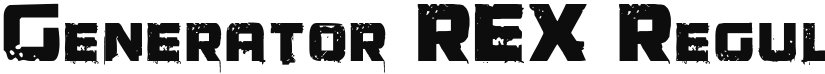 Generator REX font download