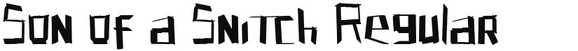 Son of a Snitch font download