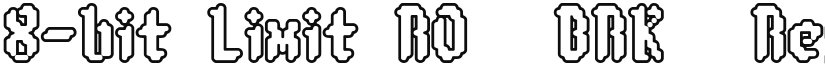 8-bit Limit RO (BRK) font download
