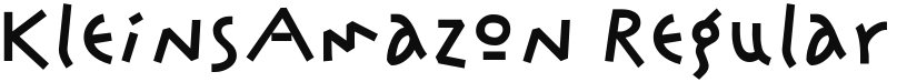 KleinsAmazon font download