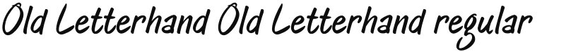 Old Letterhand font download