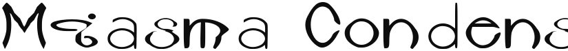 Miasma Condensed font download