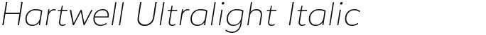Hartwell Ultralight Italic