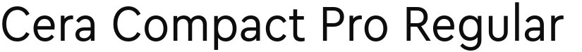 Cera Compact Pro font download