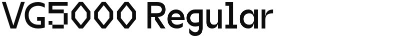 VG5000 font download