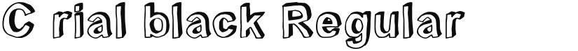 C rial black font download