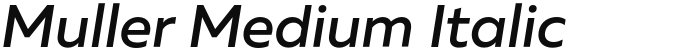 Muller Medium Italic