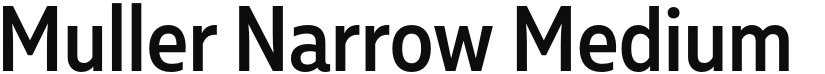 Muller Narrow font download