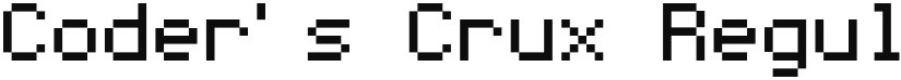 Coder's Crux font download