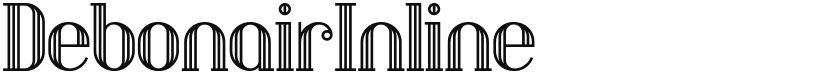 Debonair Inline font download