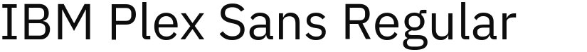 IBM Plex Sans font download