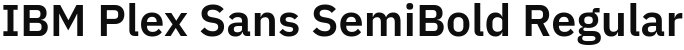 IBM Plex Sans SemiBold Regular