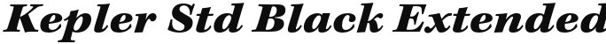 Kepler Std Black Extended Italic Caption