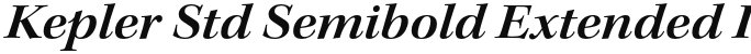 Kepler Std Semibold Extended Italic Subhead