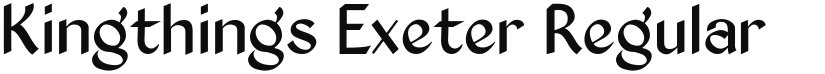 Kingthings Exeter font download