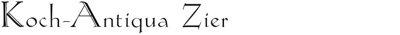 Koch-Antiqua Zier font download