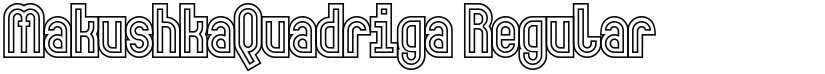MakushkaQuadriga font download