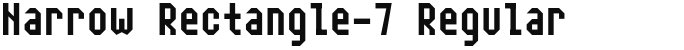 Narrow Rectangle-7 Regular