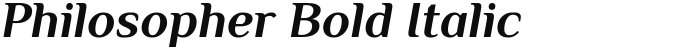 Philosopher Bold Italic