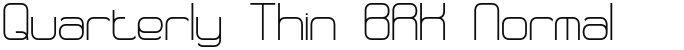 Quarterly Thin BRK Normal