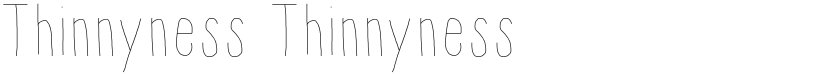 Thinnyness font download