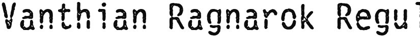Vanthian Ragnarok font download