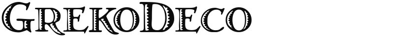 Greko Deco font download