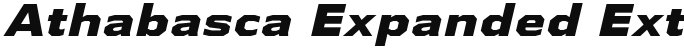 Athabasca Expanded ExtraBold Italic
