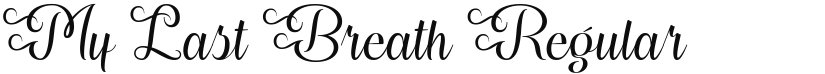 My Last Breath font download