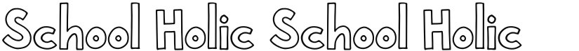 School Holic font download