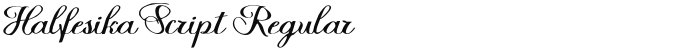 Halfesika Script Regular