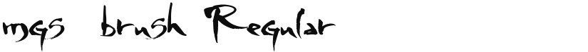 mgs4brush font download